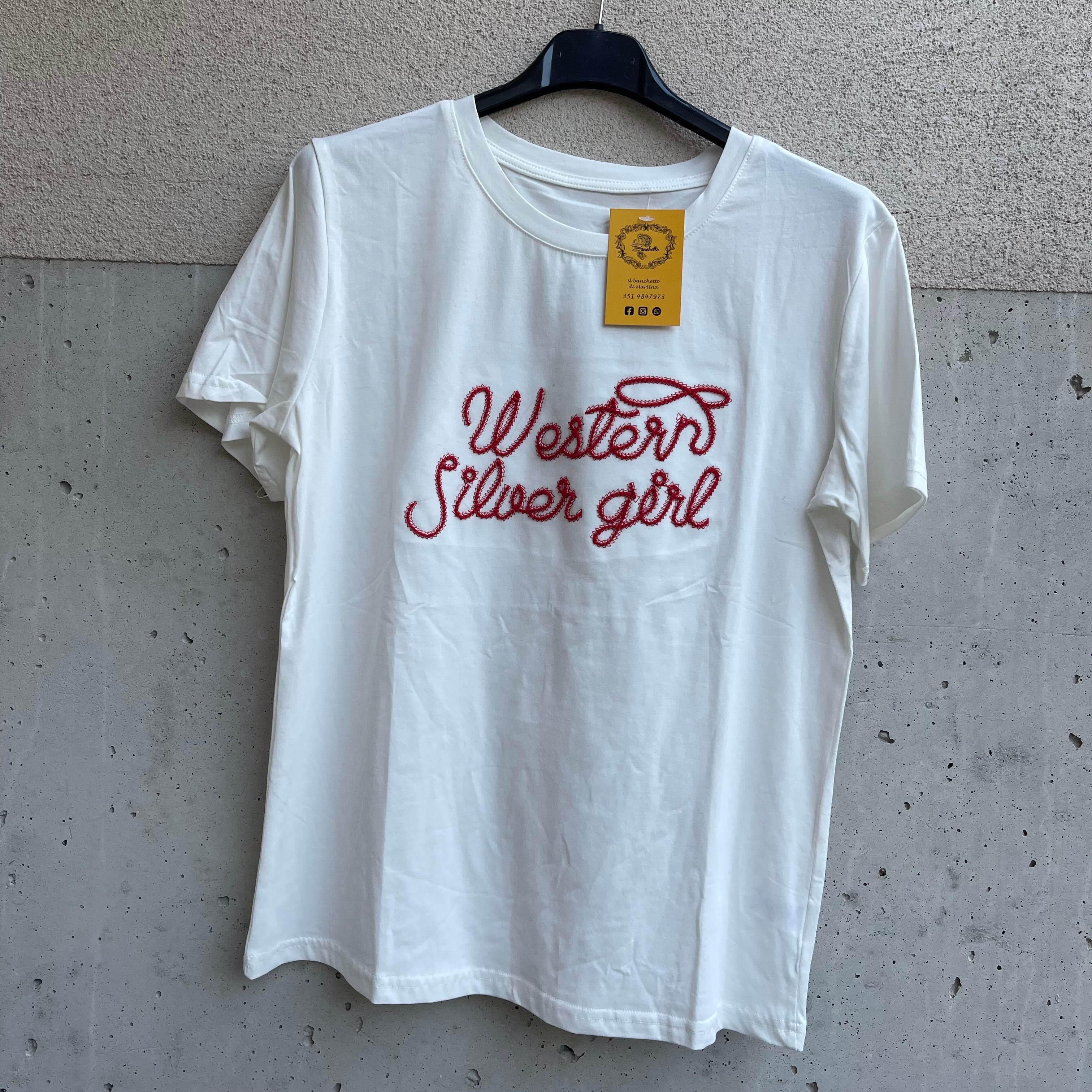 t-shirt WESTERN SILVER GIRL