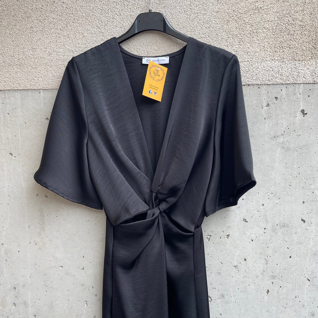 abito satin CUTOUT