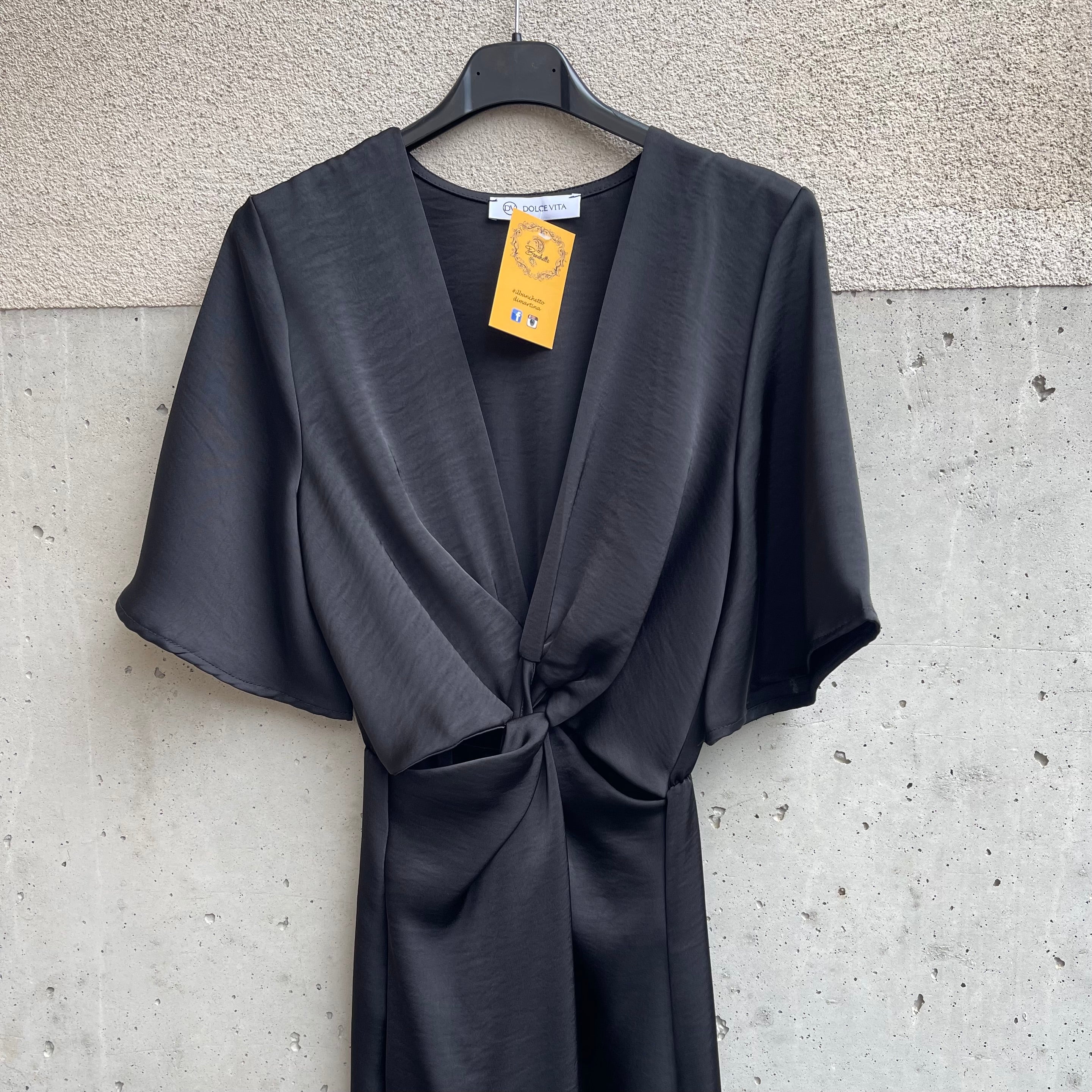 abito satin CUTOUT