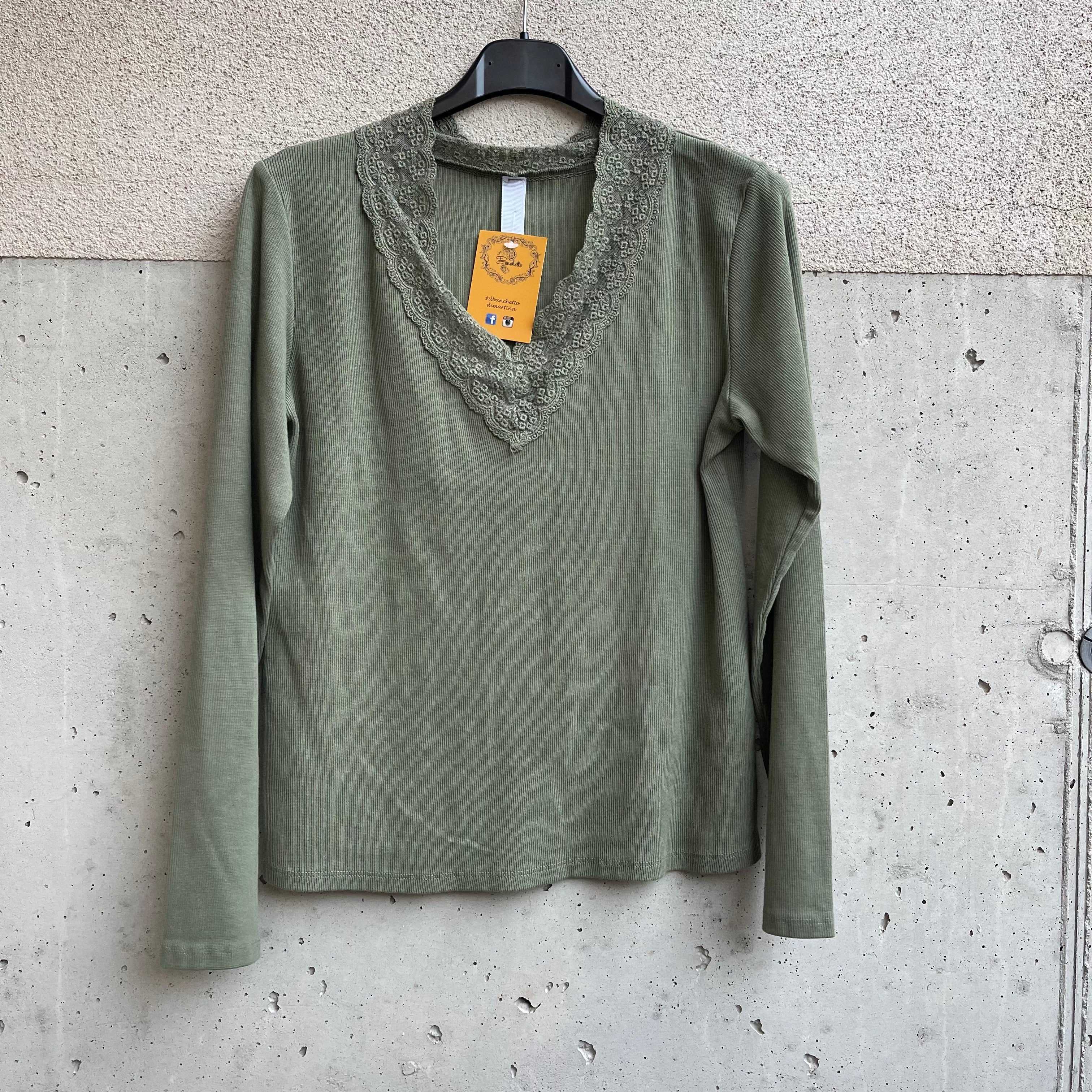 maglia V pizzo