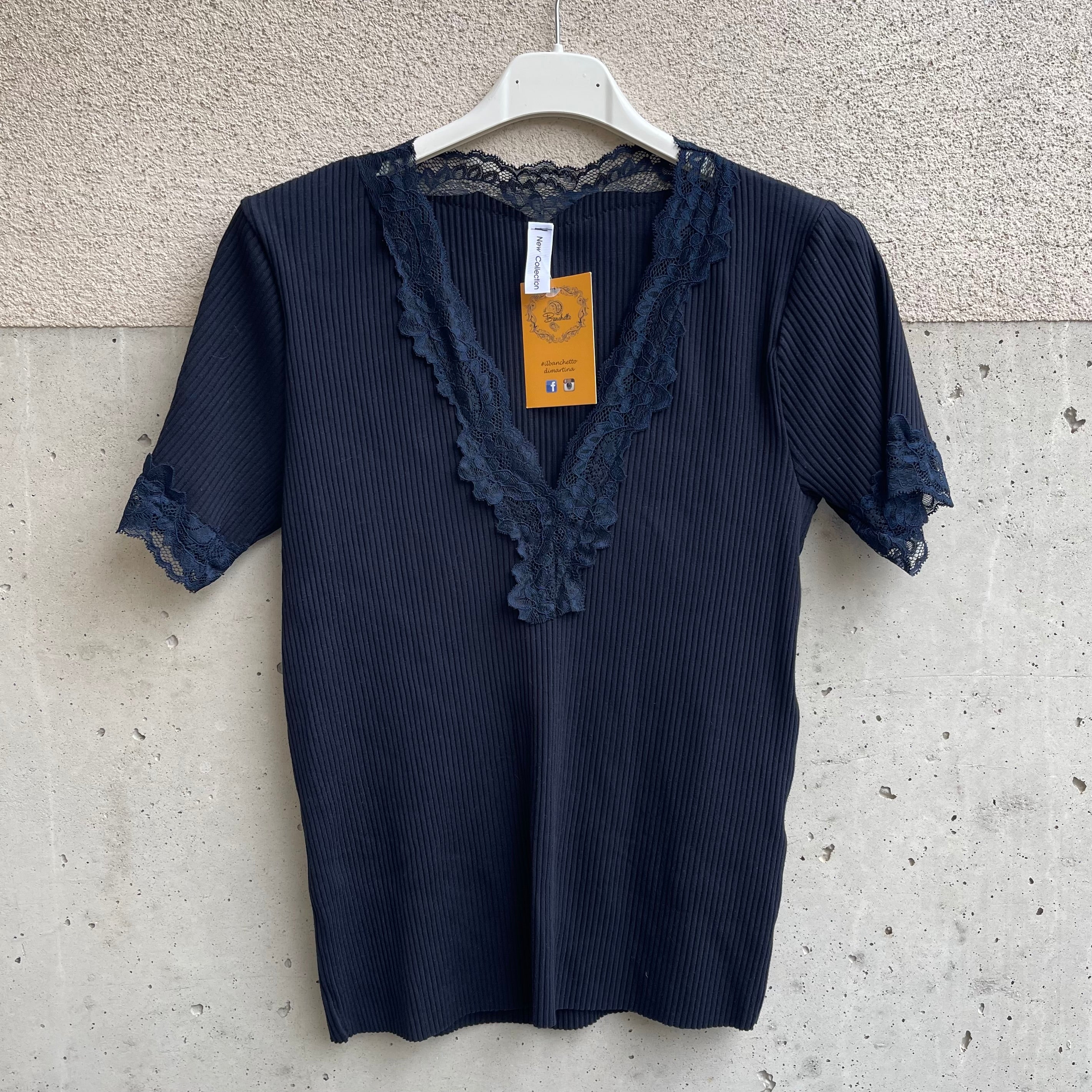 maglia scollo V PiZZO