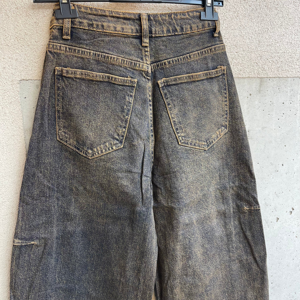 jeans BARREL marrone vintage