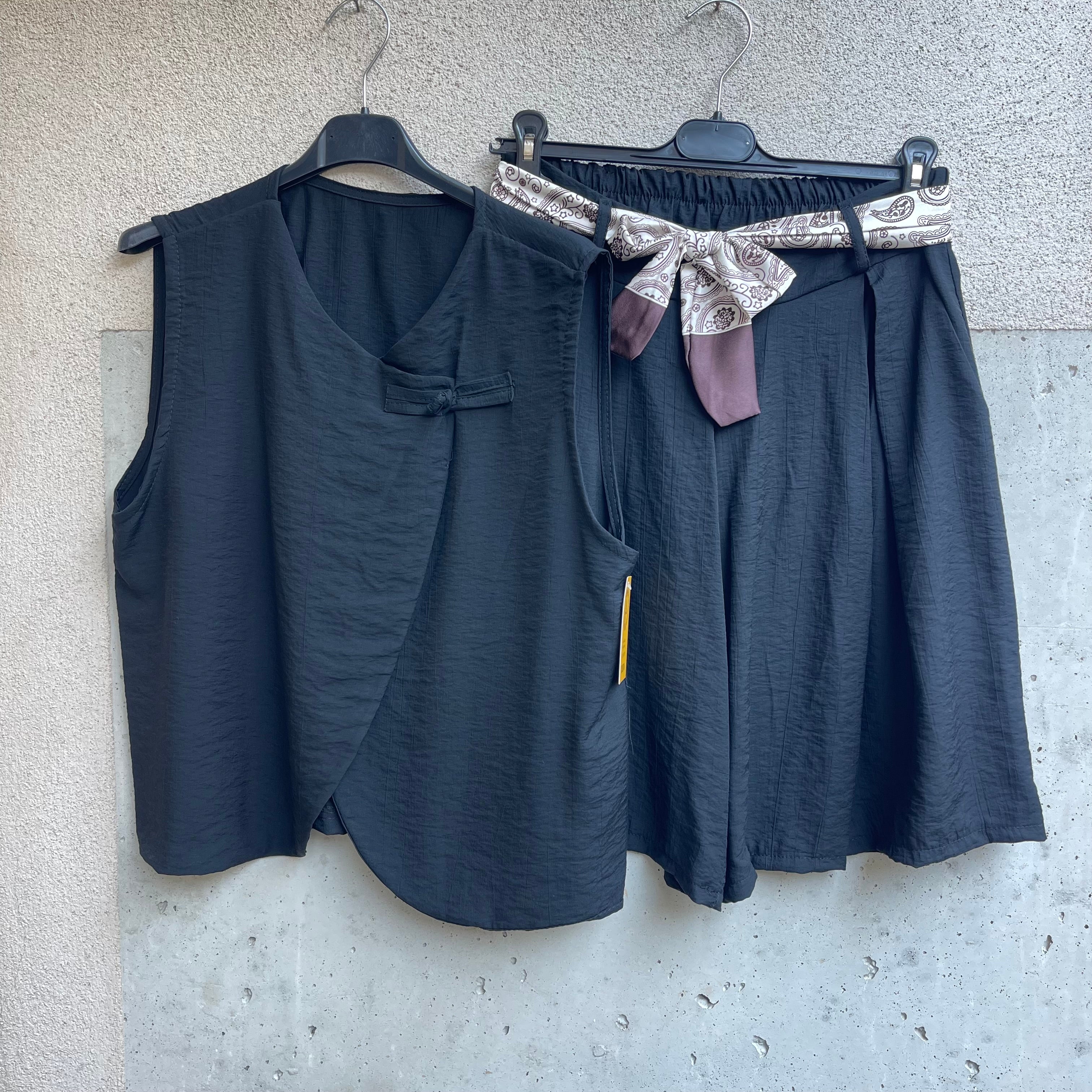 completo gilet&bermuda COREANO