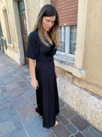 abito satin CUTOUT