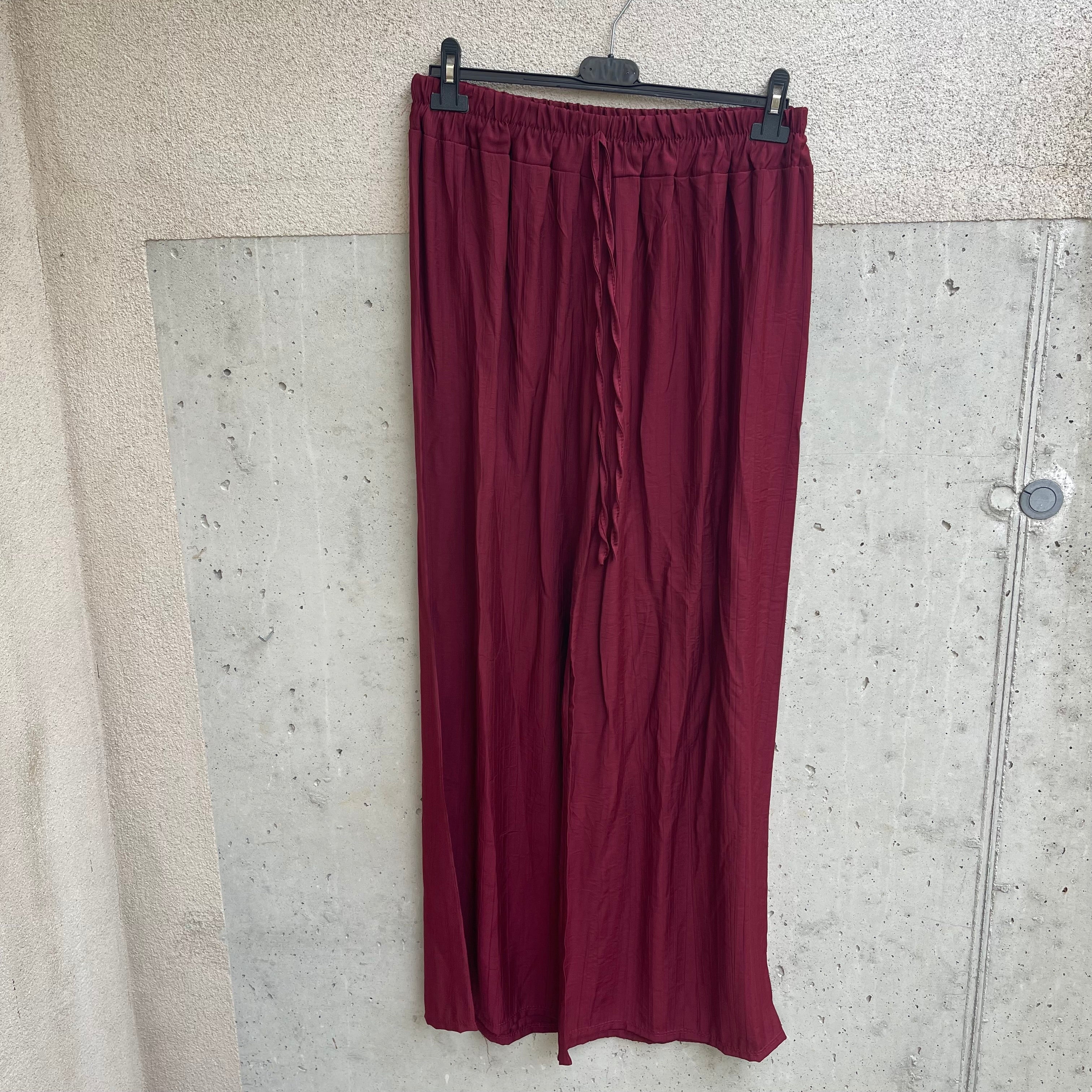 pantalone OVER palazzo crepè