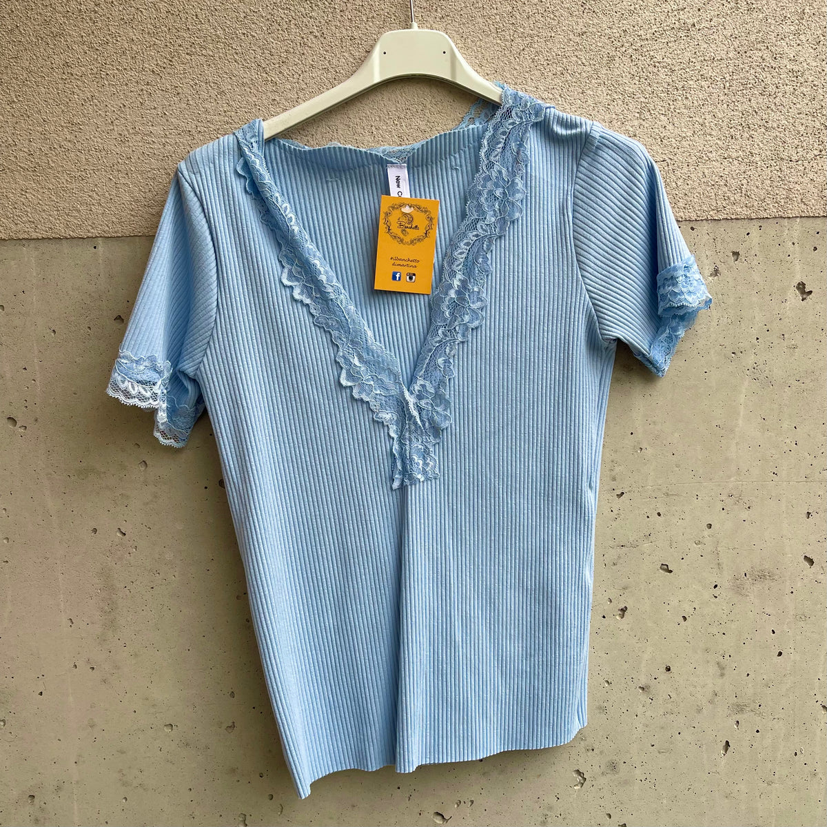 maglia scollo V PiZZO