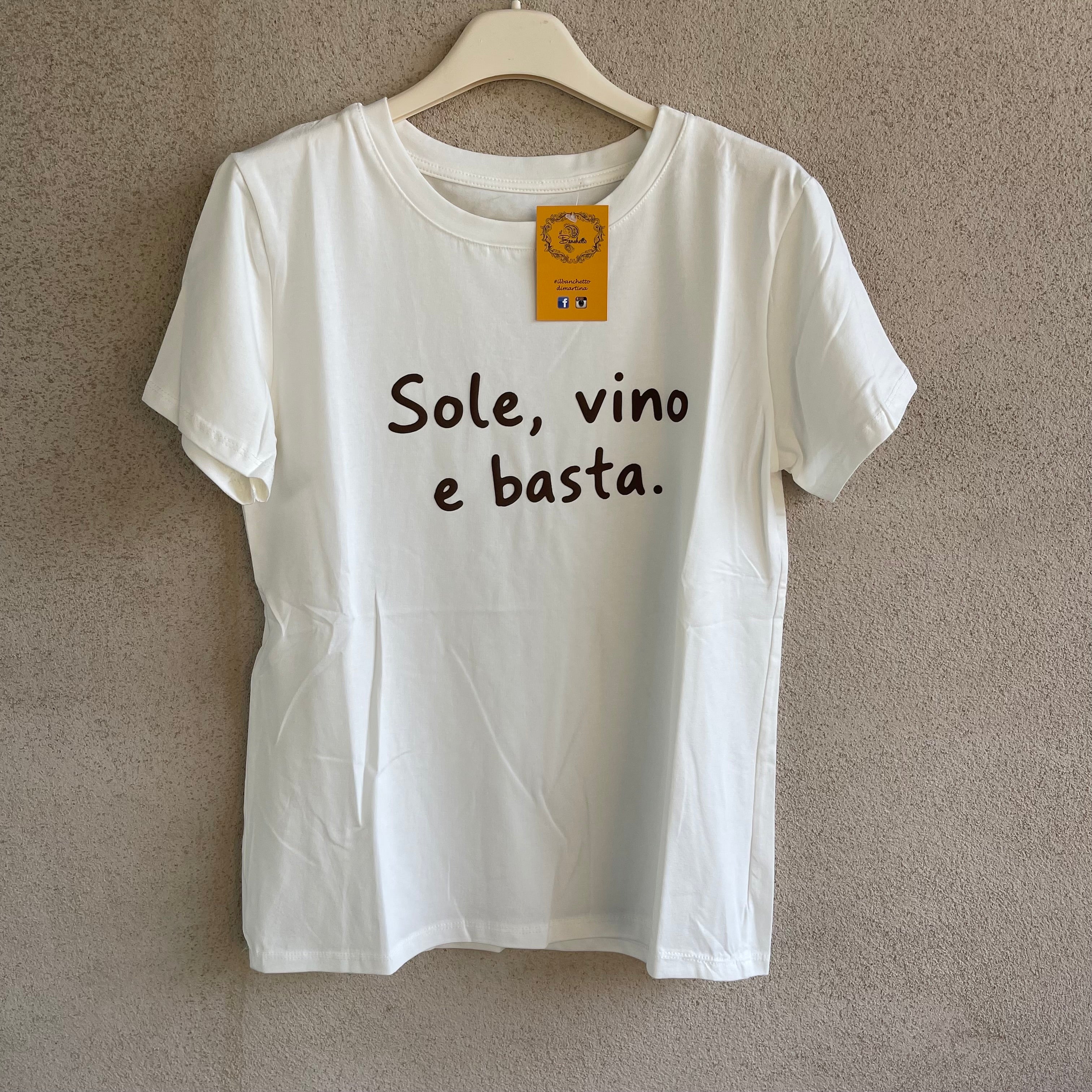 T-shirt SOLE VINO E BASTA