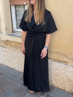 abito satin CUTOUT
