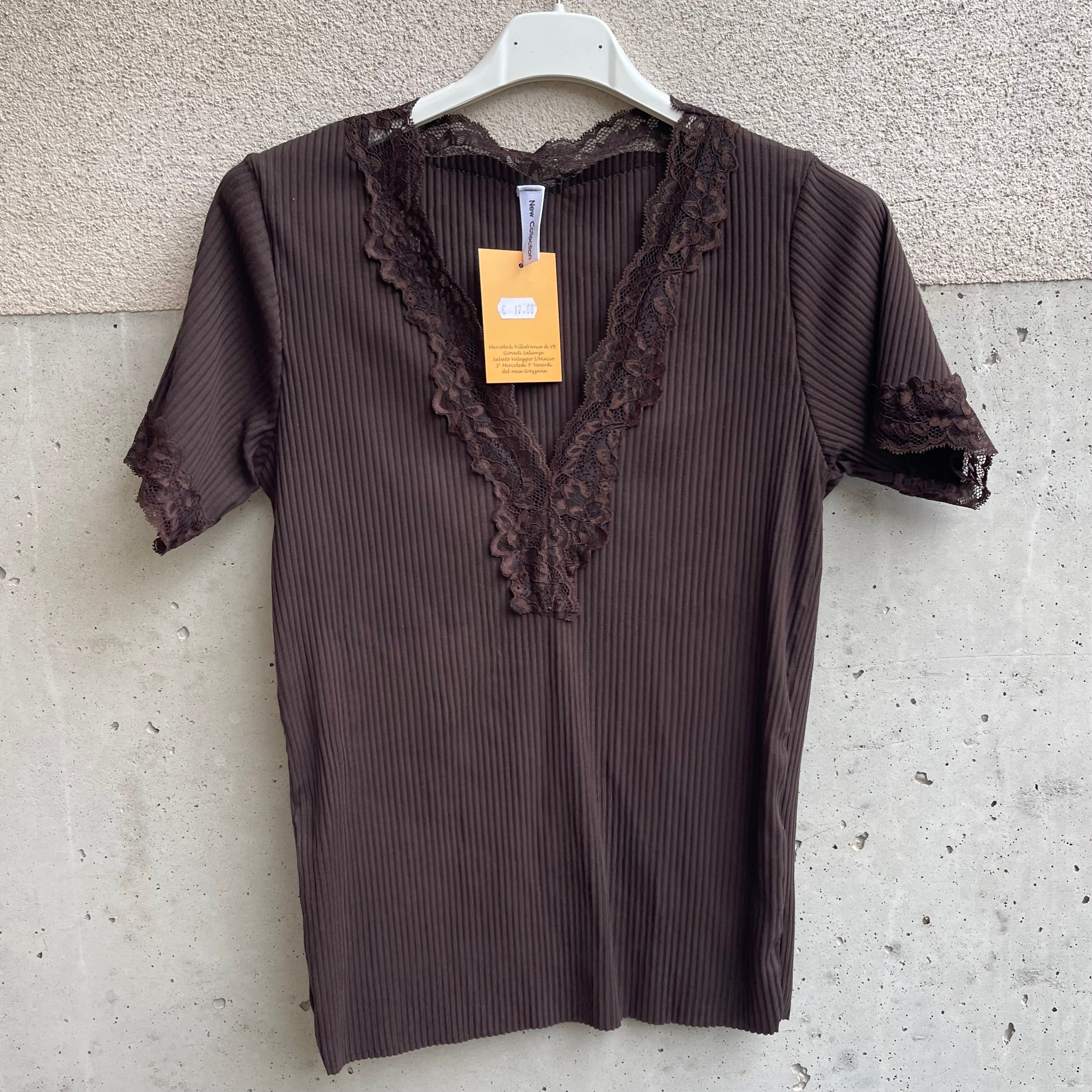 maglia scollo V PiZZO