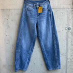 jeans blu tasca squadrata