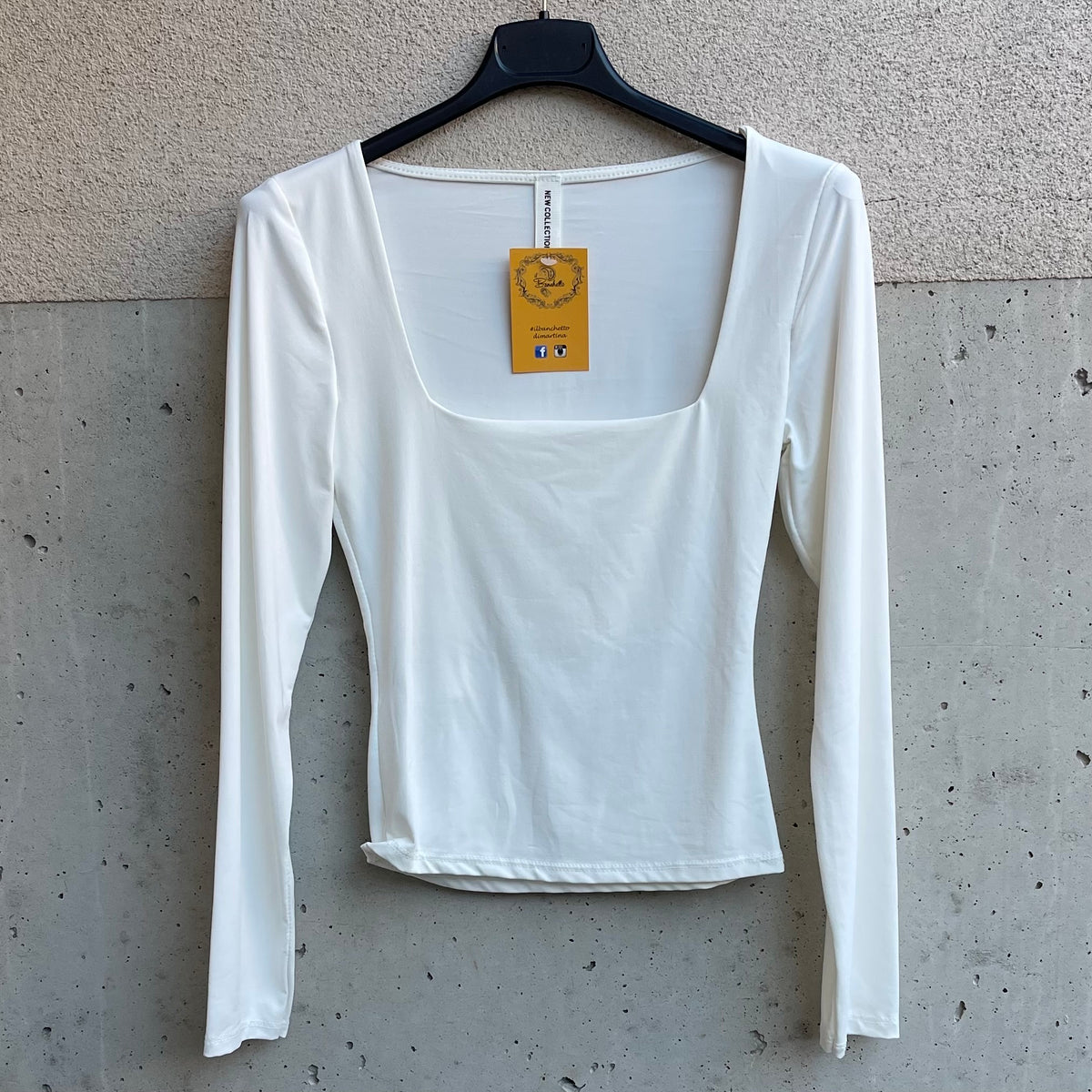 maglia licra scollo squadrato