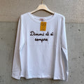 maglia ricamata “DIMMI DI SÌ SEMPRE”