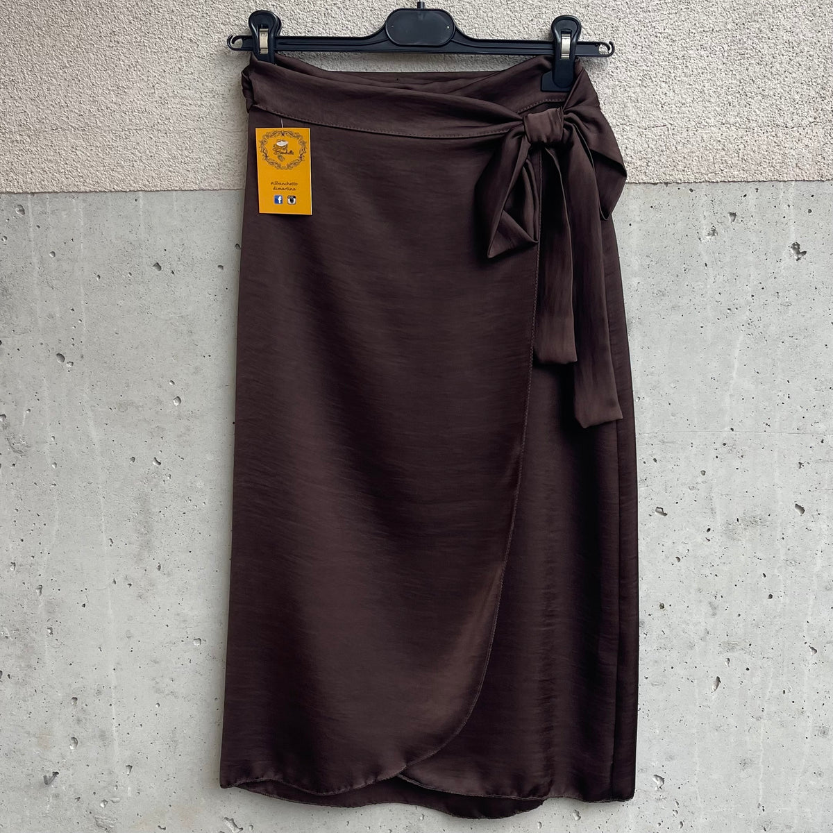 gonna longuette PAREO satin